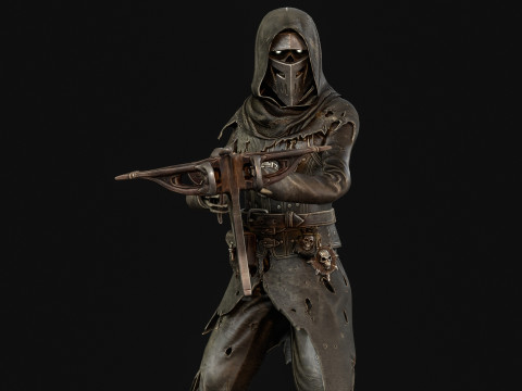 Скелет Арбалетник 2 3D Модель