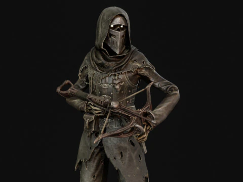 Skeleton Crossbowman2 3D Model