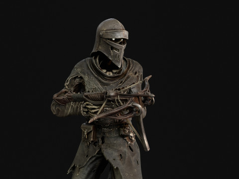 Скелет Арбалетник 2 3D Модель