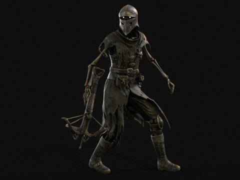 Скелет Арбалетник 2 3D Модель