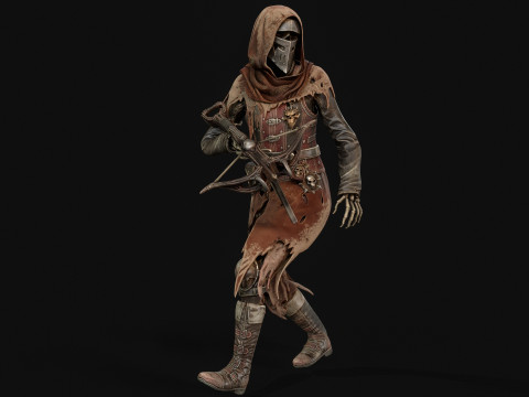 Скелет Арбалетник 2 3D Модель