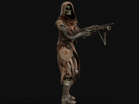 Скелет Арбалетник 2 3D Модель