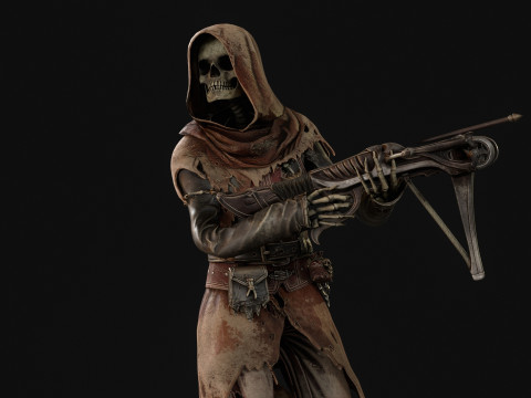 Скелет Арбалетник 2 3D Модель