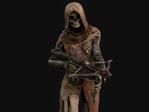 Скелет Арбалетник 2 3D Модель