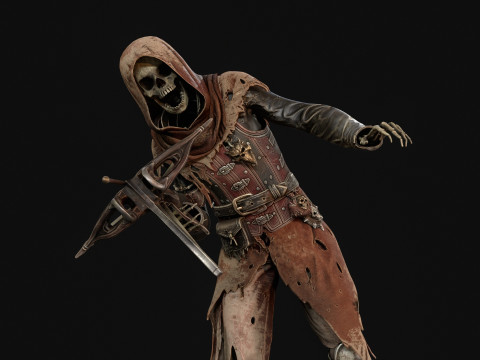 Скелет Арбалетник 2 3D Модель