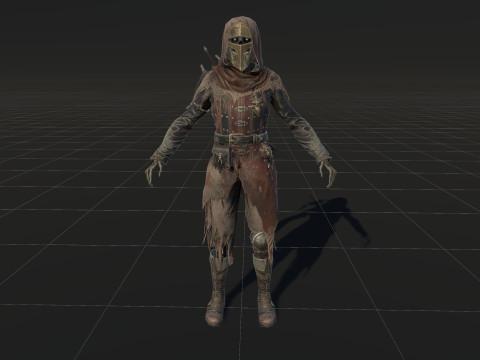 Скелет Арбалетник 2 3D Модель