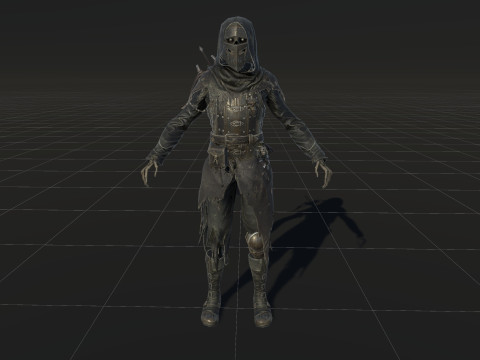 Скелет Арбалетник 2 3D Модель