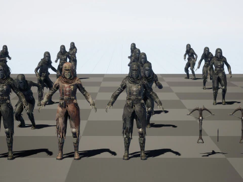 Skeleton Crossbowman2 3D Model