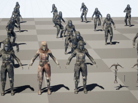 Скелет Арбалетник 2 3D Модель