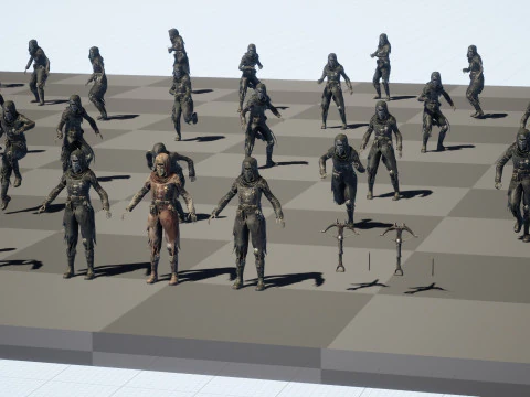 Skeleton Crossbowman2 3D Model