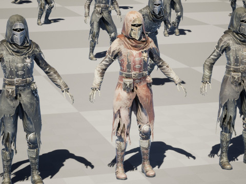 Скелет Арбалетник 2 3D Модель