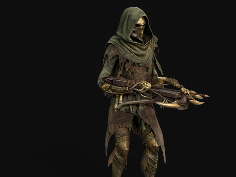 Skeletkruisboogschutter3 3D Model