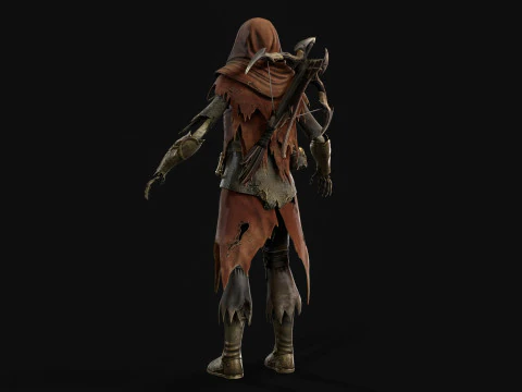 Скелет-арбалетчик3 3D Модель