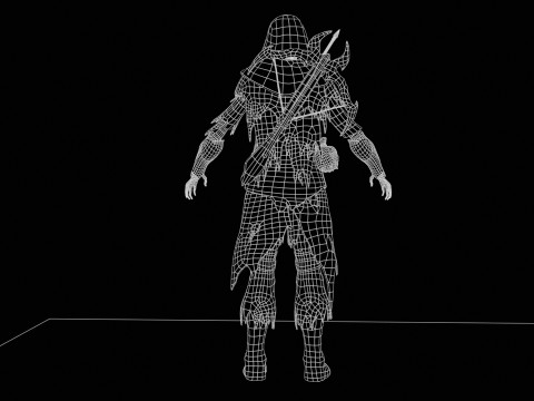 Skeletkruisboogschutter3 3D Model