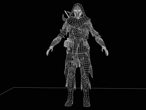 Skeletkruisboogschutter3 3D Model