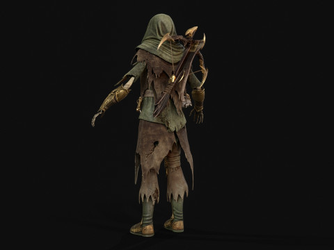 Skeletkruisboogschutter3 3D Model