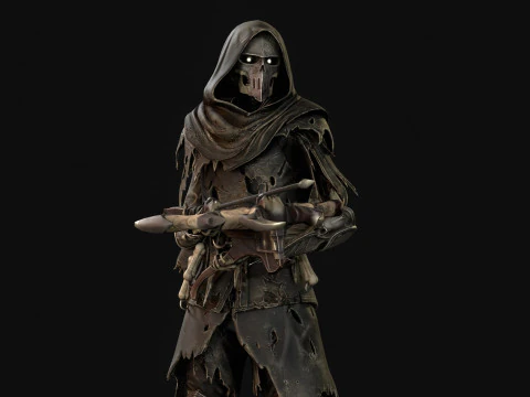 Скелет-арбалетчик3 3D Модель