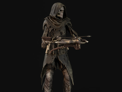 Skeletkruisboogschutter3 3D Model