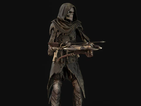 Скелет-арбалетчик3 3D Модель