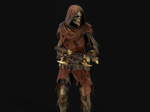 Skeletkruisboogschutter3 3D Model