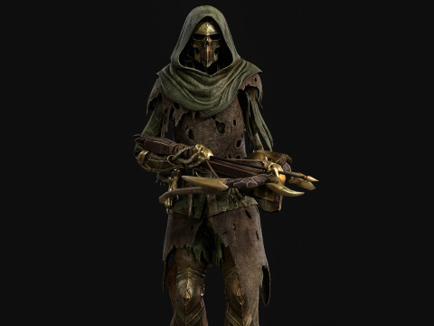 Skeletkruisboogschutter3 3D Model