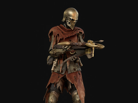 Skeletkruisboogschutter3 3D Model