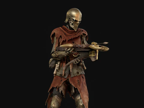 Скелет-арбалетчик3 3D Модель