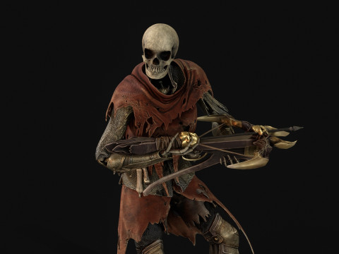 Skeletkruisboogschutter3 3D Model