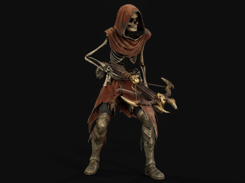 Skeletkruisboogschutter3 3D Model