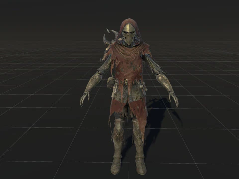 Скелет-арбалетчик3 3D Модель