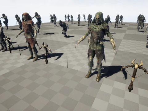 Скелет-арбалетчик3 3D Модель