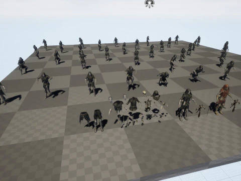 Скелет-арбалетчик3 3D Модель