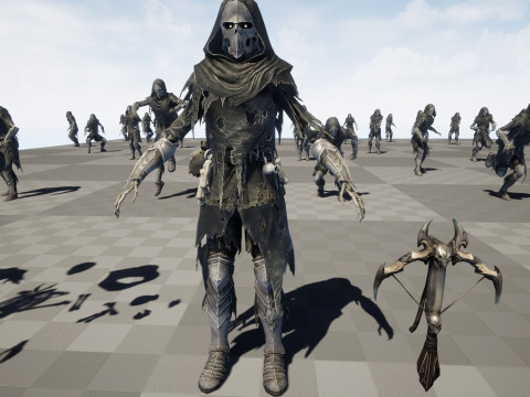 Skeletkruisboogschutter3 3D Model