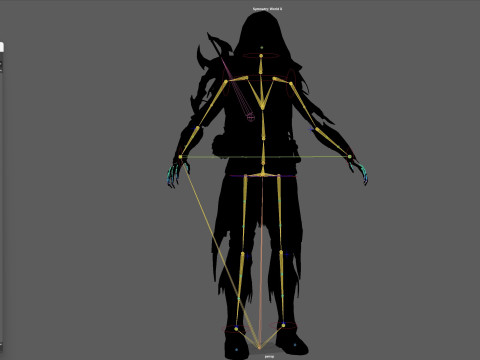 Skeletkruisboogschutter3 3D Model