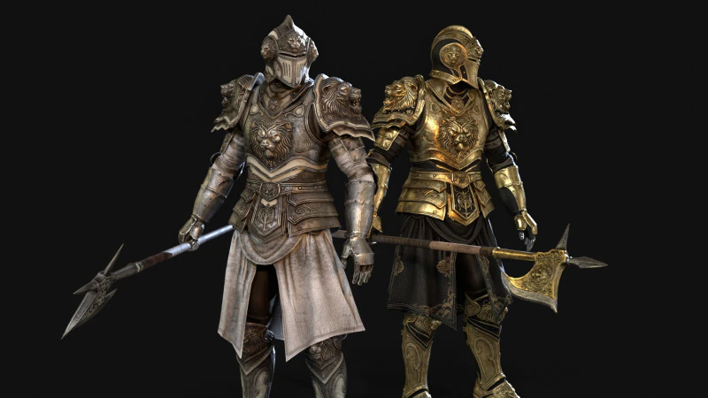 LionGuardian 3D Model .c4d .max .obj .3ds .fbx .stl .blend 