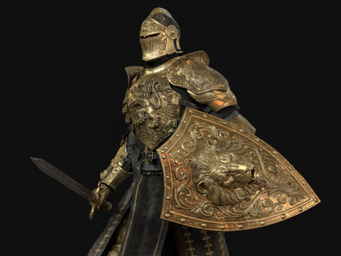 Knight Lion 3D Model