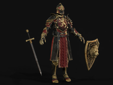Knight Lion 3D Model