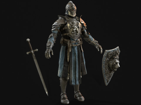 Knight Lion 3D Model