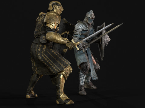 Knight Lion 3D Model