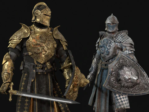 Knight Lion 3D Model