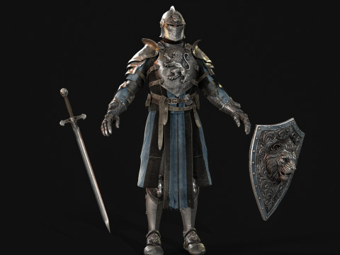 Knight Lion 3D Model