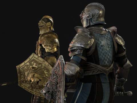 Knight Lion 3D Model