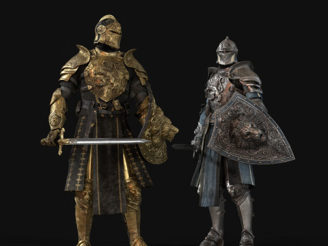 Knight Lion 3D Model