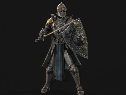 Knight Lion 3D Model