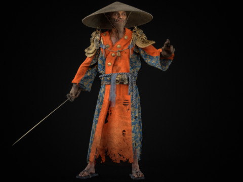 Старий самурай 3D Модель