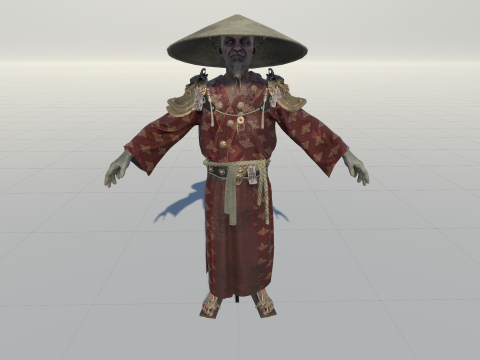 Старий самурай 3D Модель