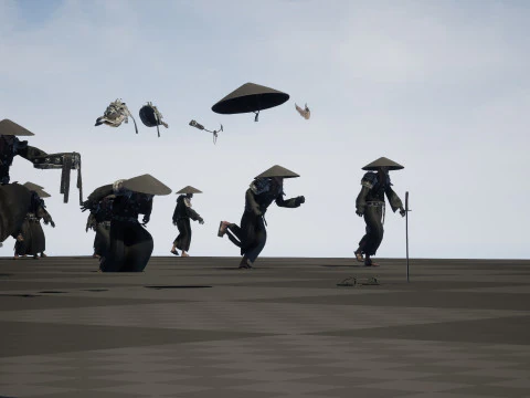 Old Samurai 3D Model