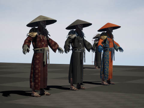 Старий самурай 3D Модель