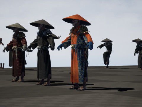 Старий самурай 3D Модель