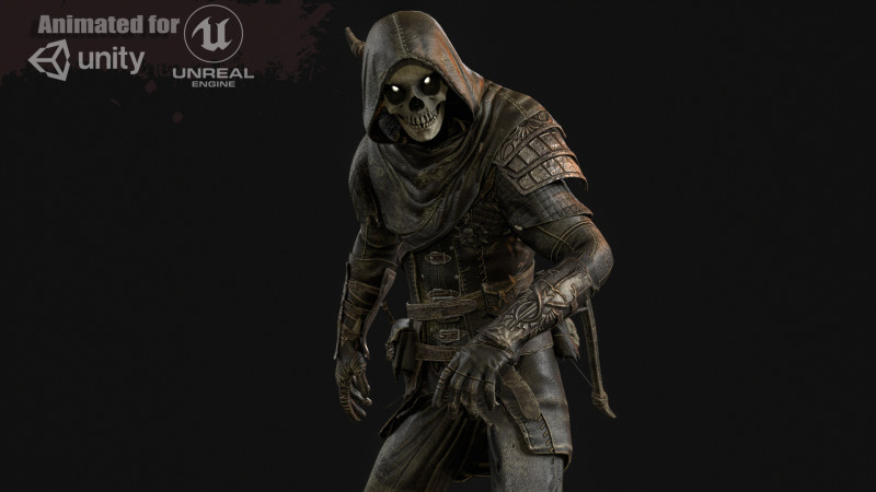 कंकाल आर्चर 3D मॉडल .c4d .max .obj .3ds .fbx .stl .blend 